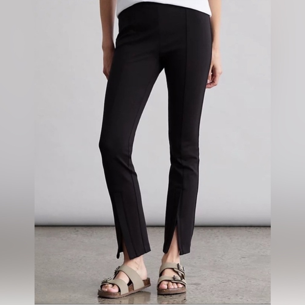 Elizabeth and James‎ Super Skinny Front Ankle Zip Slit Stretchy Pants S Black